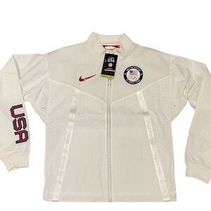 Nike Team USA Medal Stand Olympic Windrunner  Jacket CK4552-100 Mens Size Small